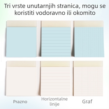 Maihe Taco Taco 3-u-1 samoljepljive bilješke za učenike, 60 stranica