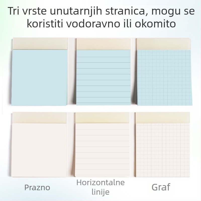 Maihe Taco Taco 3-u-1 samoljepljive bilješke za učenike, 60 stranica