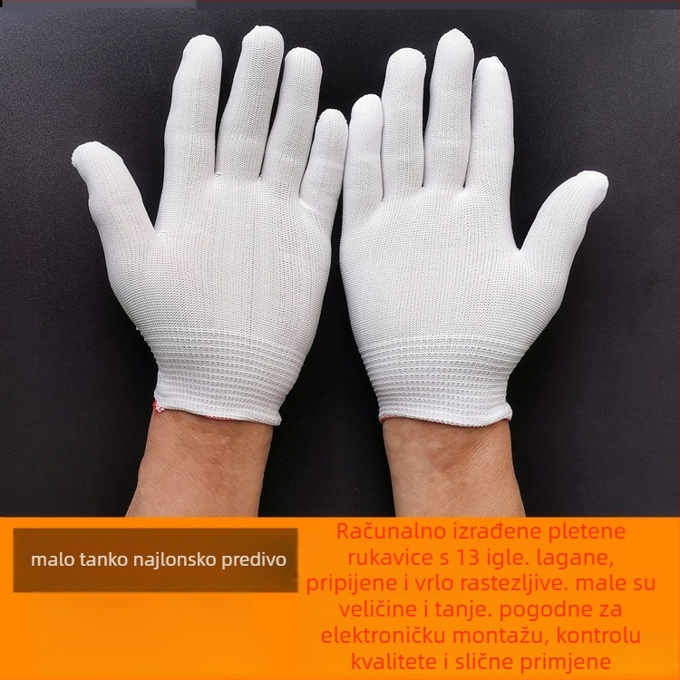 Prilagođene debelo otporne najlonske rukavice za rad