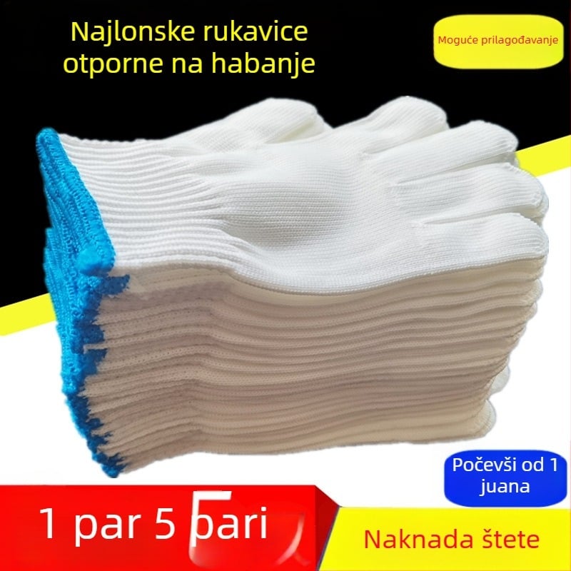 Prilagođene debelo otporne najlonske rukavice za rad