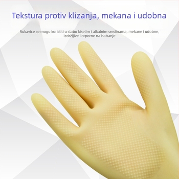 A8 otporne gumeno-lateks rukavice za kućanske poslove, protuklizne, vodootporne, za pranje posuđa, pranje rublja i pranje automobila, zaštita ruku.