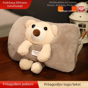 Punja vrećica za vruću vodu s zaštitom od eksplozije, plišani grijač za ruke i trbuh, odvojiva i periva.
