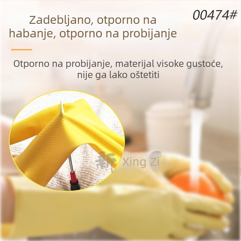 New Oriental 100 g debele industrijske latex rukavice od goveđeg tetiva, otporne na kiseline i lužine, kemijska zaštita za kuhinju i kućanstvo