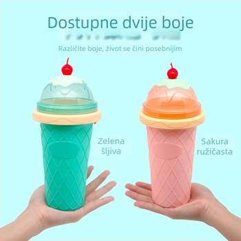 Silikonska čaša za smoothie s funkcijom pretvaranja u ledenu čašu pritiskanjem