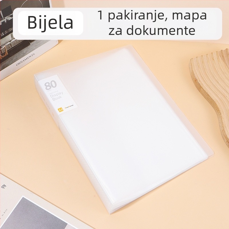 A4 mapa s prozirnim umetcima, višeslojna velika kapaciteta skladištenja, macaron boje, prilagodljivo vašem dizajnu