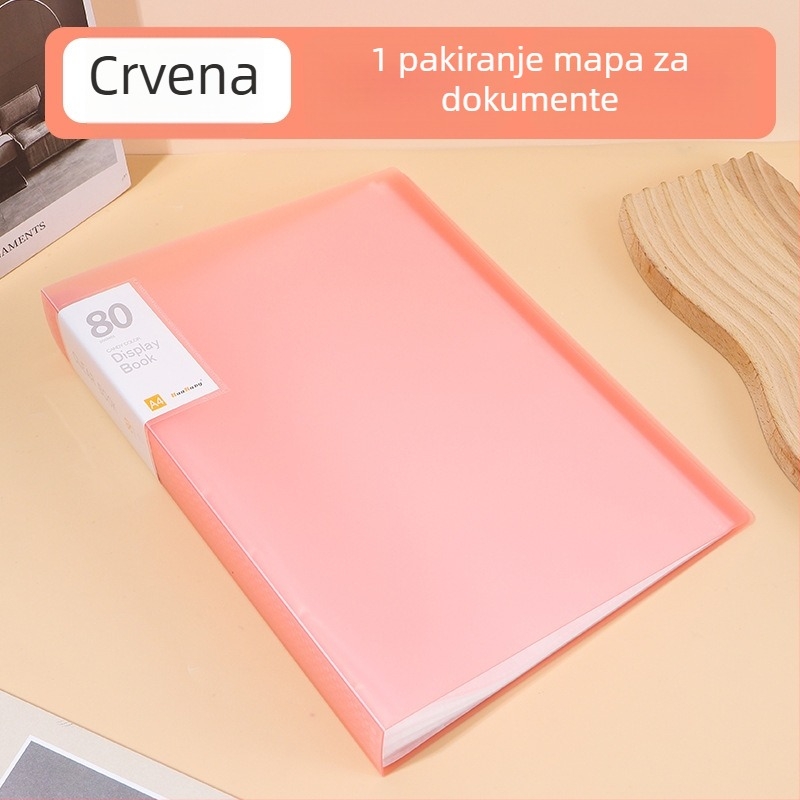 A4 mapa s prozirnim umetcima, višeslojna velika kapaciteta skladištenja, macaron boje, prilagodljivo vašem dizajnu