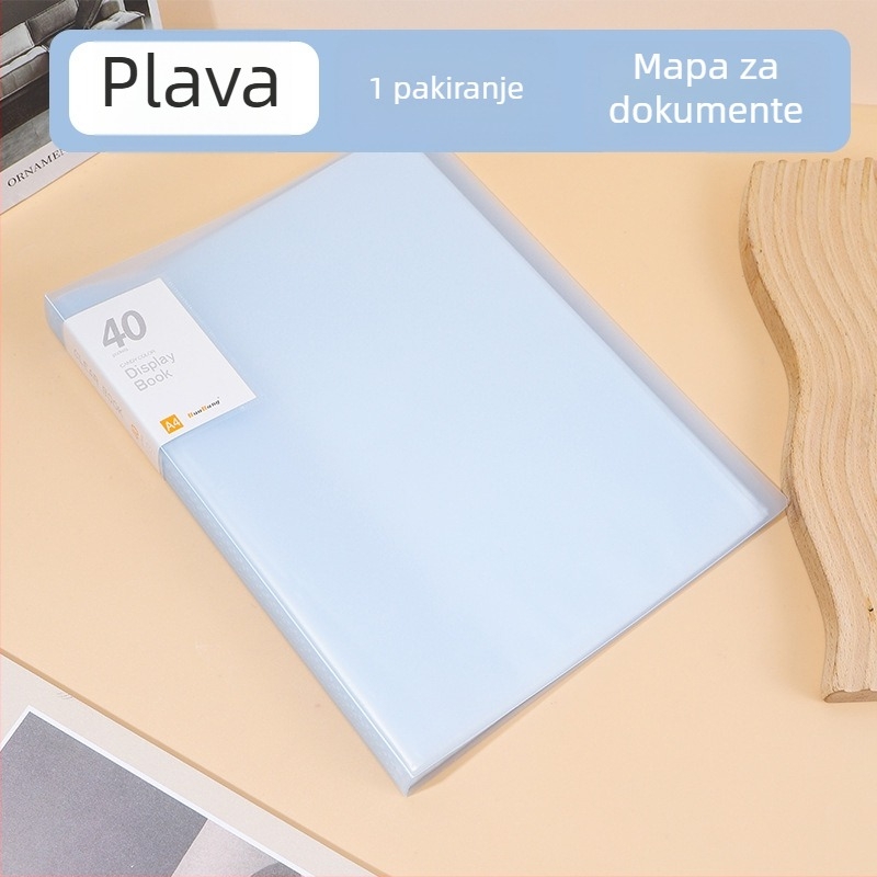 A4 mapa s prozirnim umetcima, višeslojna velika kapaciteta skladištenja, macaron boje, prilagodljivo vašem dizajnu
