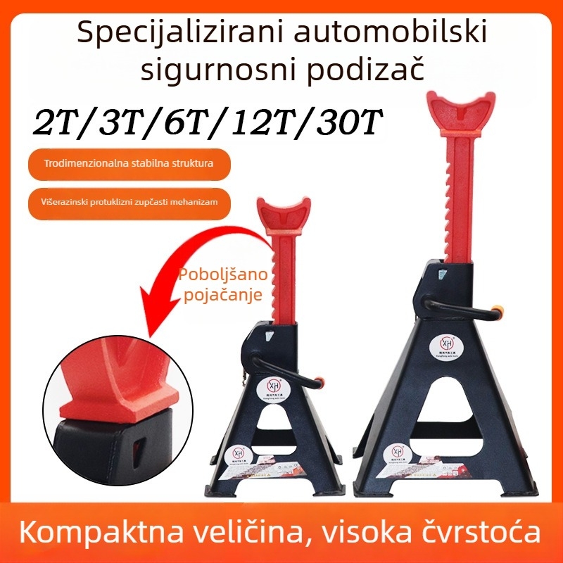 Xianghong Sigurnosni stalak za popravak automobila s učvršćivanjem guma i 3-tonim hidraulskim dizalicom za zamjenu guma