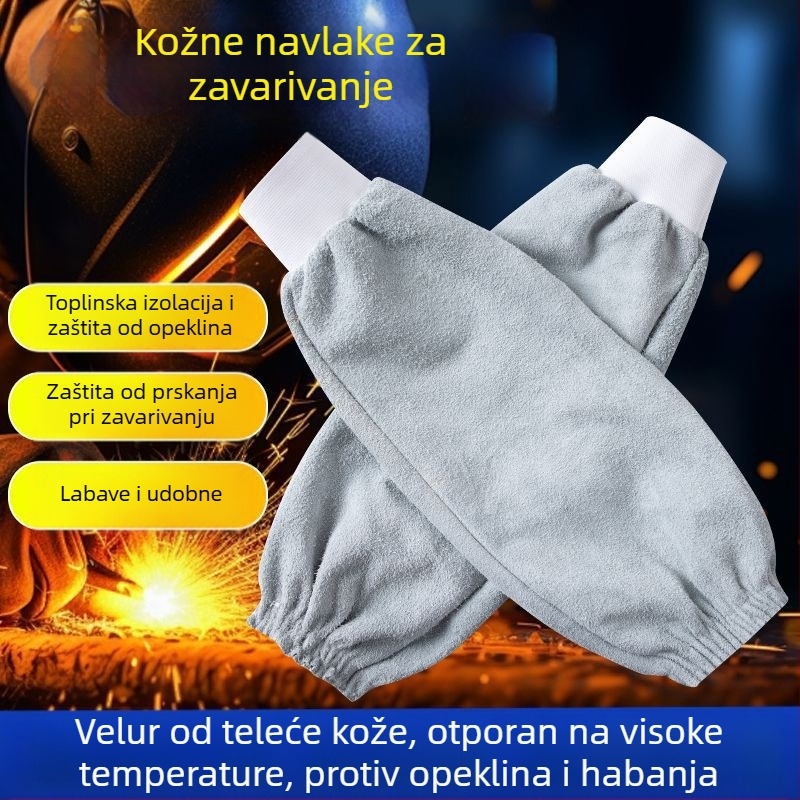 Kožni rukavi za zavarivanje — udobni, otporni na prskanje, otporni na visoke temperature, otporni na zaprljavanje