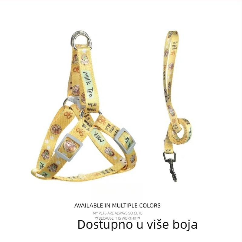 Hamak za pse protiv bijega, vest-stil s otiskom na prsima, za male, srednje i velike pse