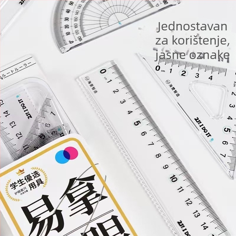 Haiwen Duck Prophet Set pravila – visoka prozirnost; obojene kartice 5213; zaštita očiju 5210; kvadratna korijen 5211