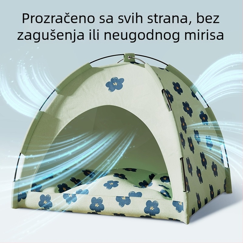 Šator za kućne ljubimce i kućica za male pse, uklonjiva i periva, zatvorena mačja kućica