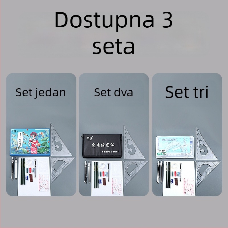 Yuqiu set alata za tehničko crtanje za inženjersko i građevinsko crtanje