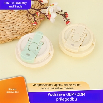 Poklop za šalicu kave Lily of the Valley, dvostruki dizajn, za automobilsku šalicu, prijenosno, zatvoren, nepropušta, izolirani