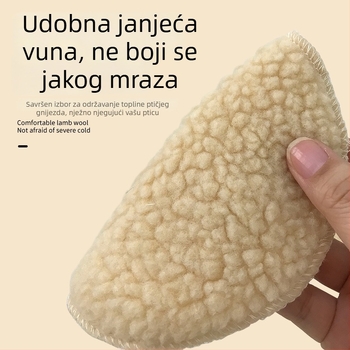 Pamučni jastučić za gnijezdo u kavezu za male ptice zimi