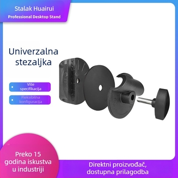 Podni stalak za live streaming s križnim mikrofonskim štandom, plastična univerzalna stezaljka, pričvrsna pločica i produžni nosač