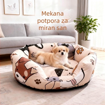Zimska topla poluzatvorena kućica za pse i mačke s madracem