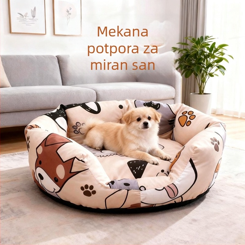 Zimska topla poluzatvorena kućica za pse i mačke s madracem