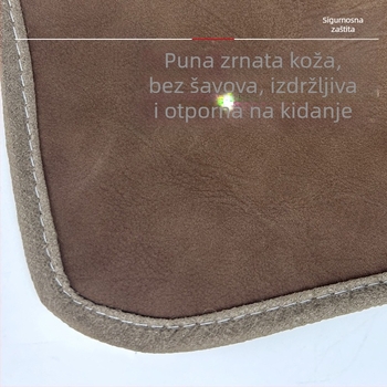 Dvoslojni kožni prednji dio za zavarivanje od teleće kože, toplinska izolacija, zaštita od opeklina i iskri, plamenoodbojno zaštitno odijelo za zavarivače