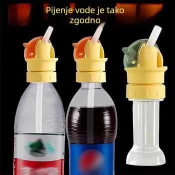 Dječji kapak za bocu s adapterom za slamku, univerzalno za boce mineralne vode