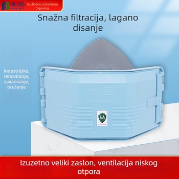 Shengbao 3002 silikonska maska za prašinu – industrijska polumaska