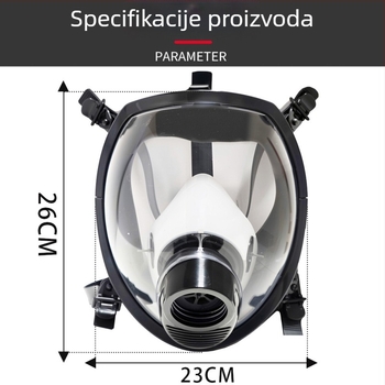 Maska za kemijsku zaštitu, prašinu i prskanje boja, zaštita od formaldehida