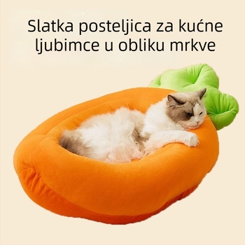 Banana oblikovano leglo za kućne ljubimce za pse i mačke, s odvojivim i pranjem dijela, za sve sezone, pogodna za male i srednje pse, uključujući korgije, toplo zimi