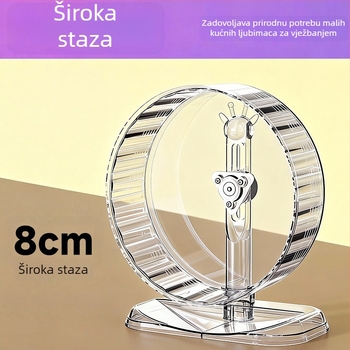 Izuzetno tiho veliko trkaće koluto za hamstere uz nosač za uređenje staništa