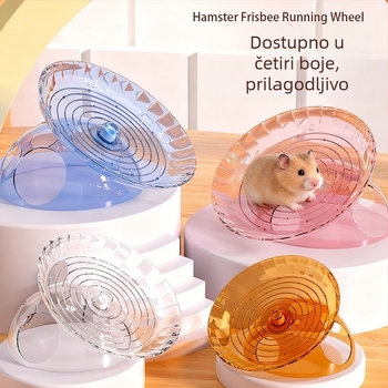Hamster Frisbee točak s skrivenom kućicom i dekorom prostora