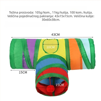 Dugačak tunel za mala kućna ljubimca — poliester gnijezdo za hamster i veverice