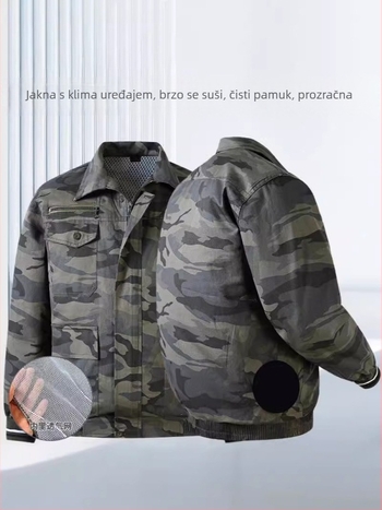 Novi poboljšani top s bočnim otvorima protiv opeklina, za hlađenje, ljetna radna odjeća za muškarce, tanak kroj
