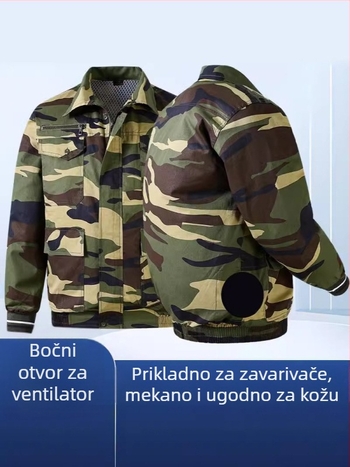 Novi poboljšani top s bočnim otvorima protiv opeklina, za hlađenje, ljetna radna odjeća za muškarce, tanak kroj