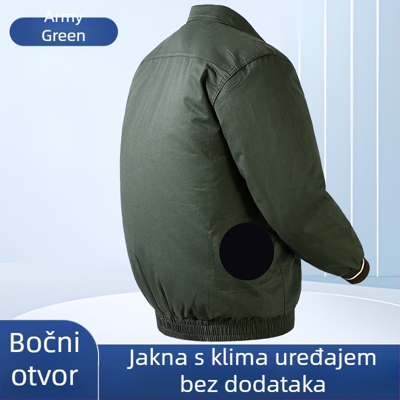 Novi poboljšani top s bočnim otvorima protiv opeklina, za hlađenje, ljetna radna odjeća za muškarce, tanak kroj