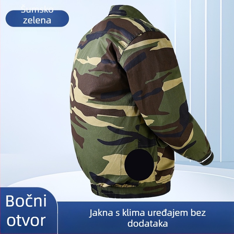 Novi poboljšani top s bočnim otvorima protiv opeklina, za hlađenje, ljetna radna odjeća za muškarce, tanak kroj