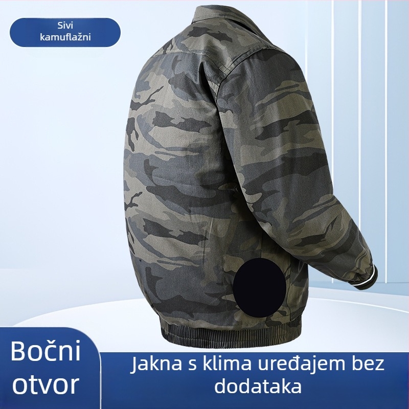 Novi poboljšani top s bočnim otvorima protiv opeklina, za hlađenje, ljetna radna odjeća za muškarce, tanak kroj