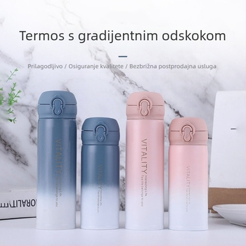 Nerđajući čelik, gradientna mini vakuumska šalica, prijenosna i stilna, kreativan dizajn