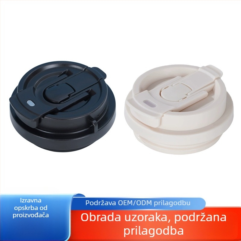 Novi stil poklop za čašu s velikim kapacitetom, izoliran, nepropustan i s nastavkom za slamku