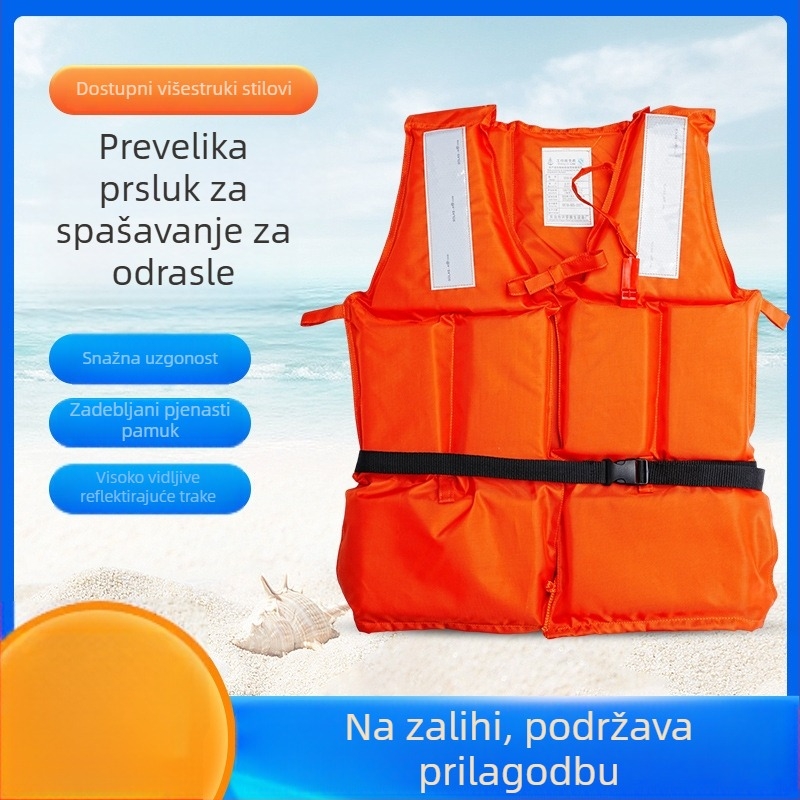 Životni prsluk za plovila, odrasla osoba, velika veličina, državna norma, visoka plovnost, za rafting i spašavanje