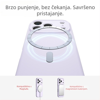 Tečni silikon magnetsko kućište za iPhone 17 Pro Max, potpuno pokriće, precizni otvori i integrirani dizajn gumba