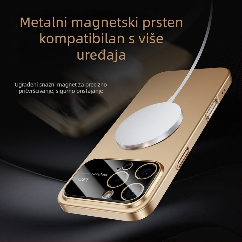 iPhone 17 Pro magnetni mat kućište s velikim prozorom, otpornost na padove