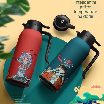 Termos od nehrđajućeg čelika 304 s inteligentnom izolacijom i prikazom temperature, velika kapaciteta, mogućnost logotipa