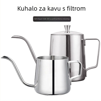 Gooseneck posuda za kavu od nehrđajućeg čelika 304, 600 ml