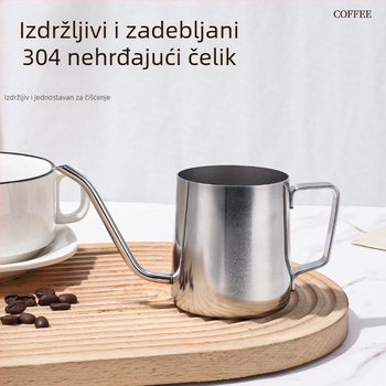 Kovana od nehrđajućeg čelika gooseneck posuda za kavu pour-over s dugim izljevom i filtrom za kavu, za kućnu upotrebu