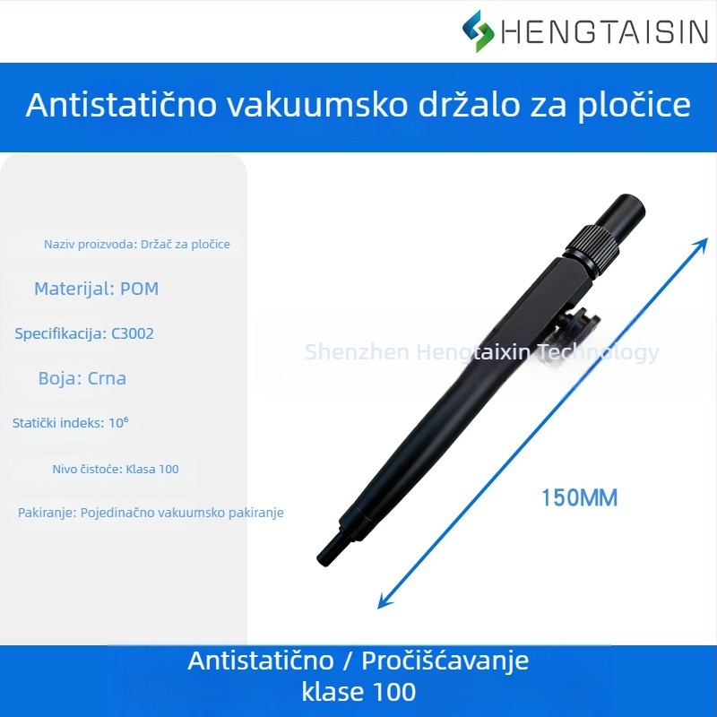 Vakuumska olovka za wafere, POM materijal, anti‑statik, otporan na kiseline i baze, model C3001, promjer 12 mm