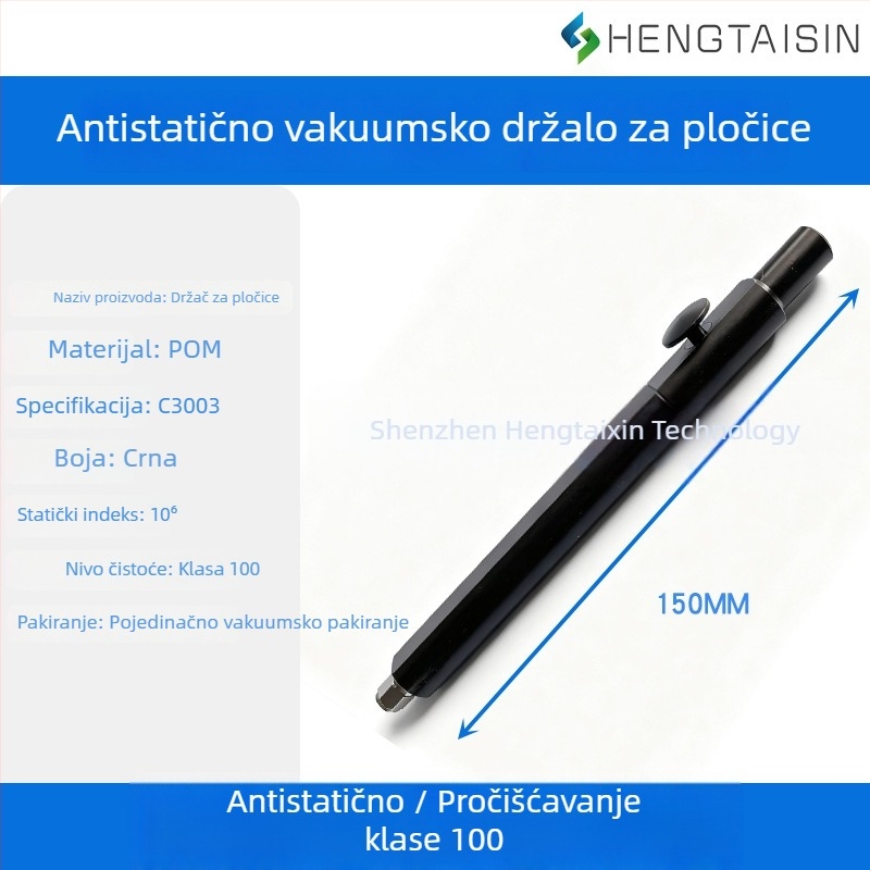 Vakuumska olovka za wafere, POM materijal, anti‑statik, otporan na kiseline i baze, model C3001, promjer 12 mm
