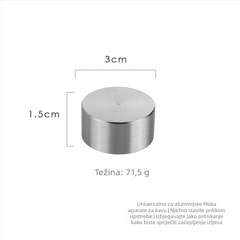Aluminijski zaštitni kapak protiv prskanja za moka posudu, 304 nehrđajući čelik, mogući prilagođeni logotip