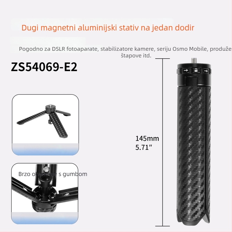 Mini stativ sa gimbal stabilizatorom za live streaming, otvaranje jednim dodirom, Pocket4 produžni selfie štap