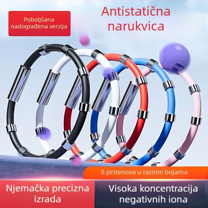 Zimska antistatička narukvica s eliminatorom statičkog elektriciteta – unisex dodatak za ruku