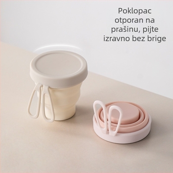 FaSoLa prijenosna silikon čaša — sklopiva čaša za vodu za vanjska putovanja, čaša za ispiranje usta i čaša za četkicu za zube