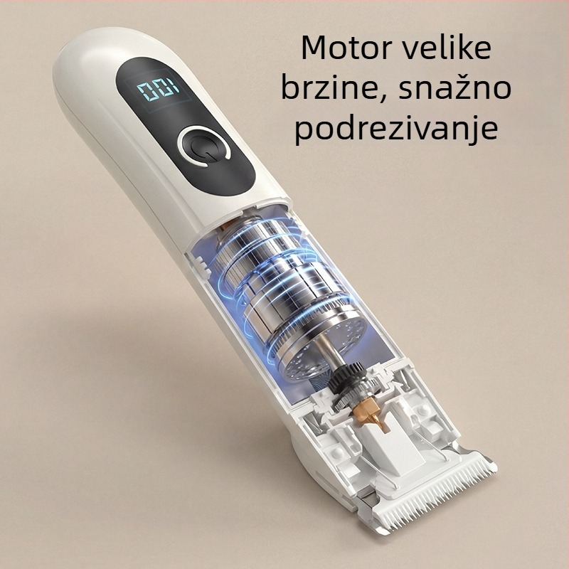 Električni trimer za kućne ljubimce – alat za podrezivanje mačjih šapa i dlake psa, tih električni kliper